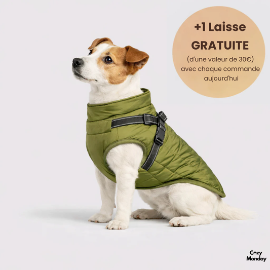 CozyMonday Animal™ Veste d'hiver 3 en 1 + Laisse OFFERTE