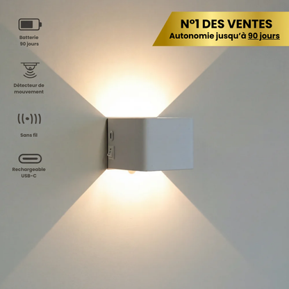 LumiCube™ | Applique murale rechargeable