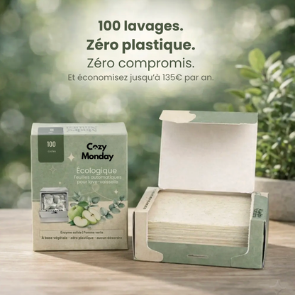 GreenClean Feuilles Détergentes Écologiques pour Lave-vaisselle