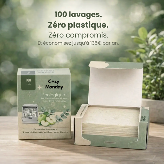 GreenClean Feuilles Détergentes Écologiques pour Lave-vaisselle