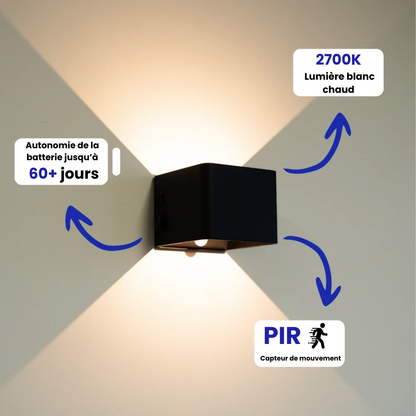 LumiCube™ | Applique murale rechargeable