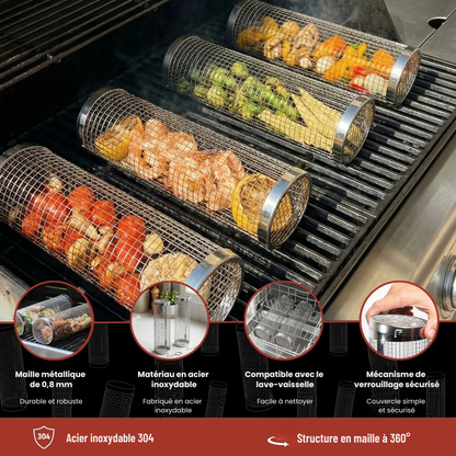 GrillTube – Panier de cuisson classique pour barbecue