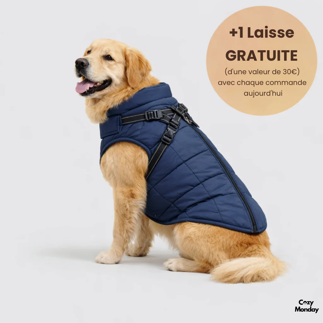 CozyMonday Animal™ Veste d'hiver 3 en 1 + Laisse OFFERTE