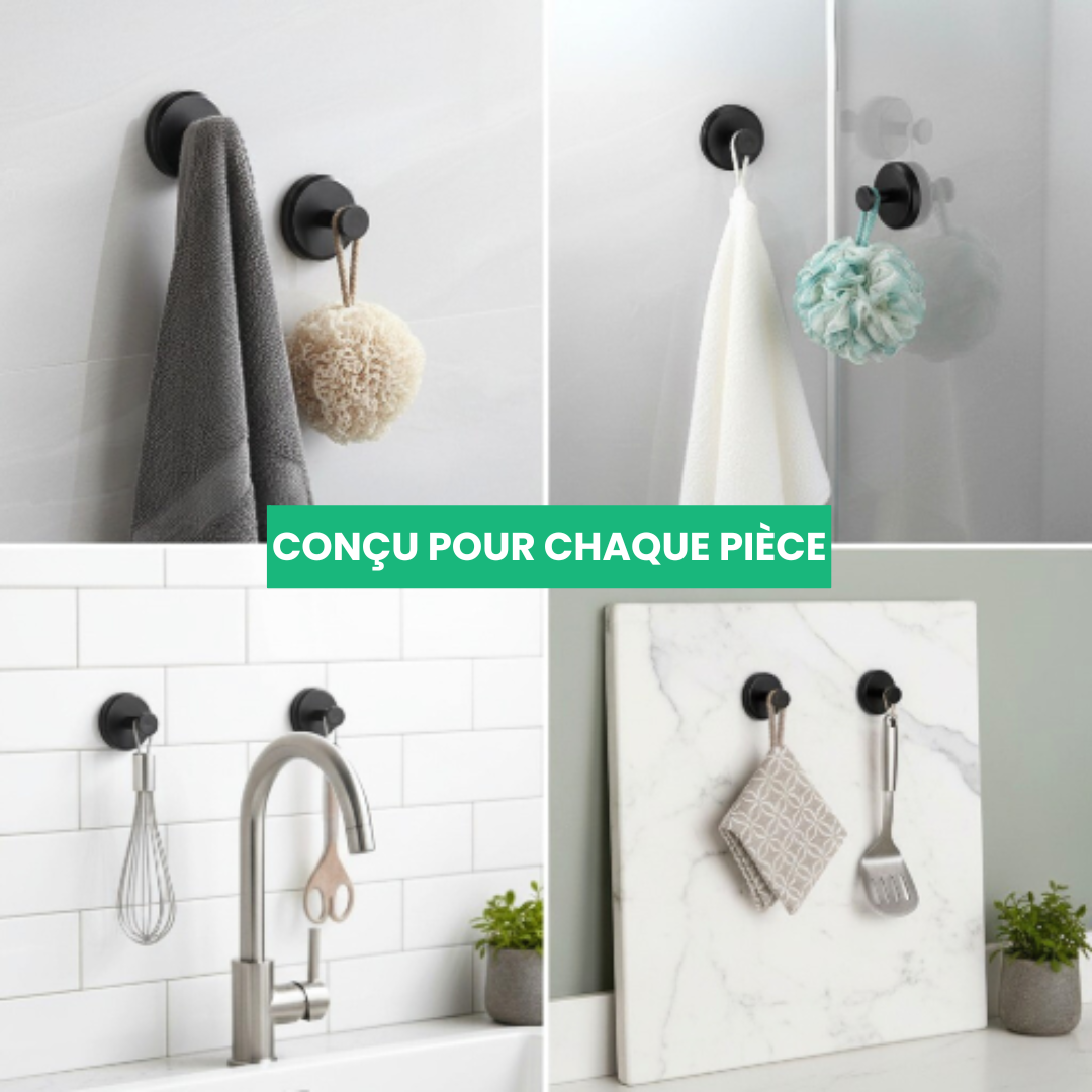 VacuGrip Crochets à ventouse (x4)