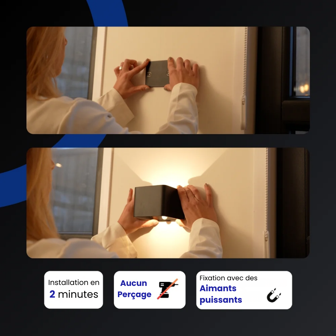 LumiCube™ | Applique murale rechargeable