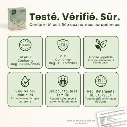 GreenClean Feuilles Détergentes Écologiques pour Lave-vaisselle