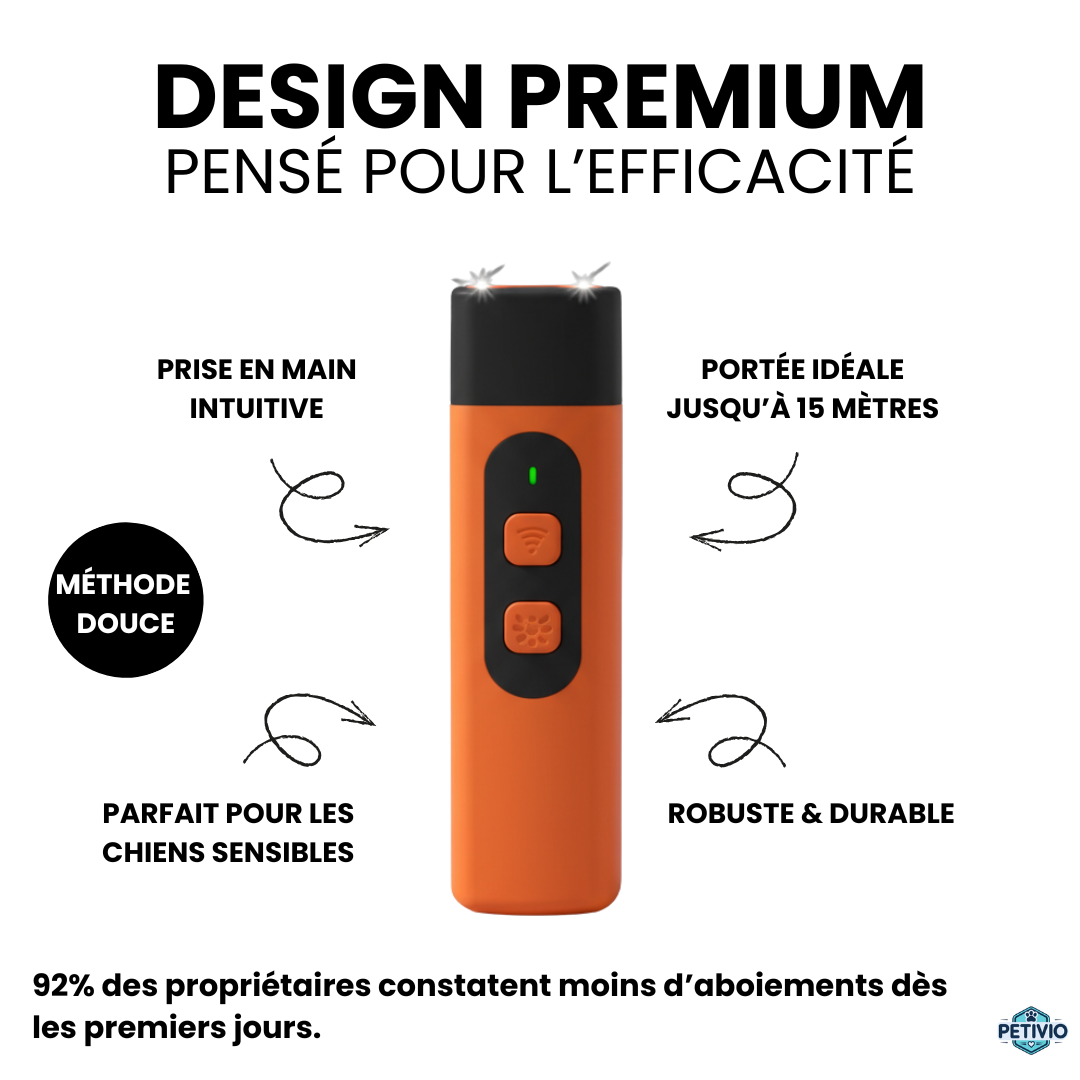 UltraStop Petivio - Stoppez les aboiements en douceur