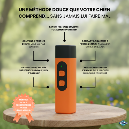 UltraStop Petivio - Stoppez les aboiements en douceur