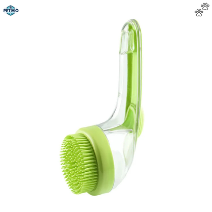 Brosse de bain Petivio 2 en 1 pour chien