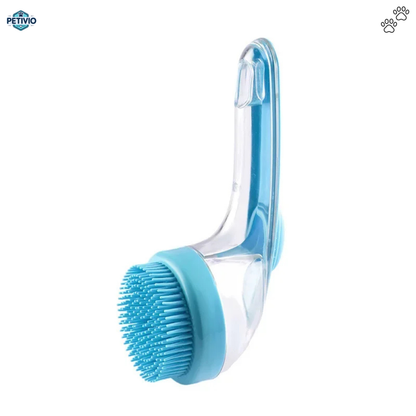 Brosse de bain Petivio 2 en 1 pour chien